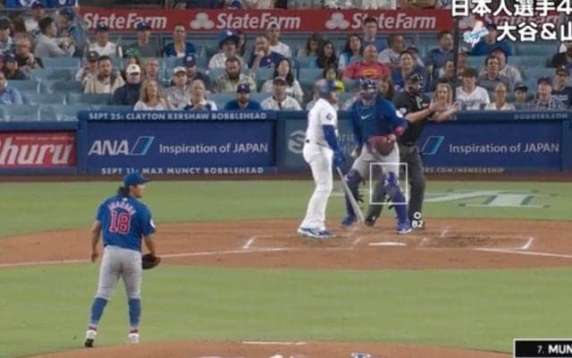 今永昇太に「イライラ」 つい手が出てしまう… “魔球”に空振り三振した打者が荒れる「お手上げ状態」