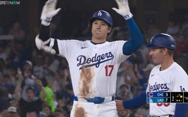 「えぐいて翔平！」大谷翔平、47号に続き2点タイムリーで104打点 トップ返り咲き決めた“鬼神”の如き表情