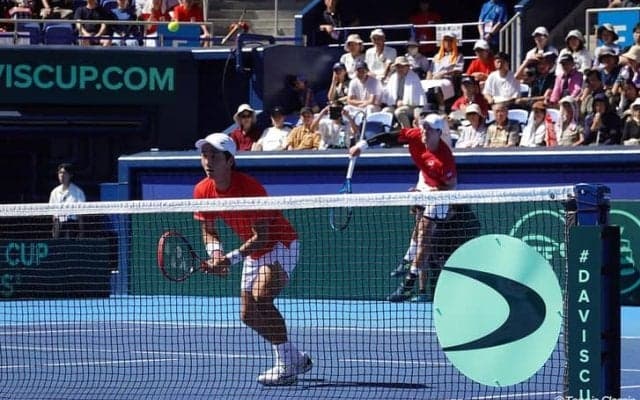 望月慎太郎／綿貫陽介がコロンビアペアに逆転で敗れて2勝1敗に。錦織圭はダブルス回避 [デビスカップ／コロンビア戦]