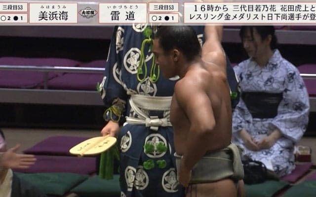 19歳イケメン力士の「躍動する筋肉」「野生味あった」土俵際からの力強い逆転劇に騒然「ネリーの時代がいつか訪れる」期待するファンも