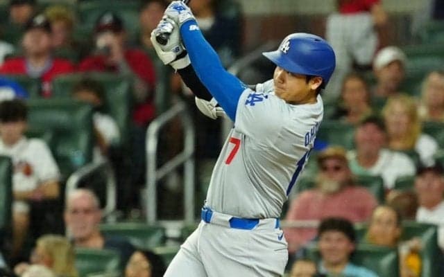 大谷翔平、184キロ爆速適時打　自己最多31本目の二塁打…12打席ぶり安打に敵地騒然