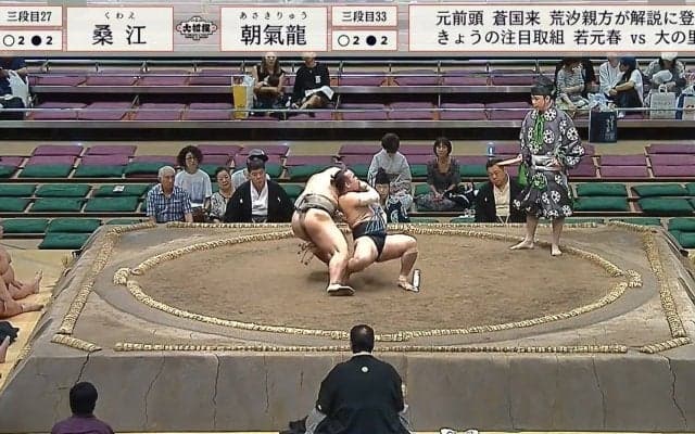 「ヤバいの出た」小兵力士、衝撃の決まり手に館内騒然 「どういう技？」「宇良みたいな」ファン困惑