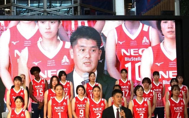 NECレッドロケッツ川崎がホームタウンで『LIFT OFF！発射式』を開催