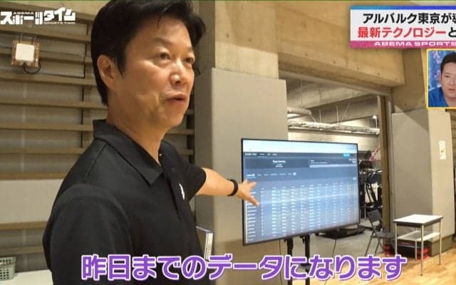 「主観ではなく数値でも管理」最新テクノロジーでトップ選手を強力サポート Bリーグ・アルバルク東京が採用のシステムにMC陣興味津々
