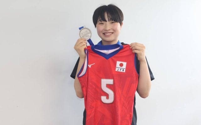 身長168㎝の中山沙也（金蘭会高）が驚きのベストOH賞　「やっぱりレベルが高い」先輩とさらに高みへ【2024女子U17世界選手権大会】