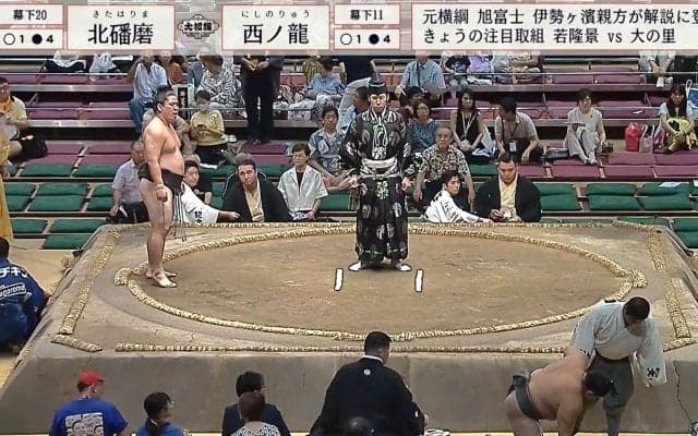 「なんか様子がヘンだ…」勝った力士に突如異変 館内騒然も力士の振る舞いにざわめきが一転、安堵の拍手と大歓声