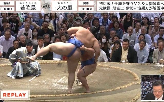 「鳥肌」「相撲も男前」若隆景、全勝・大の里に“待った”の激勝 伊勢ヶ濱親方も「よう粘ったっすね」激賞