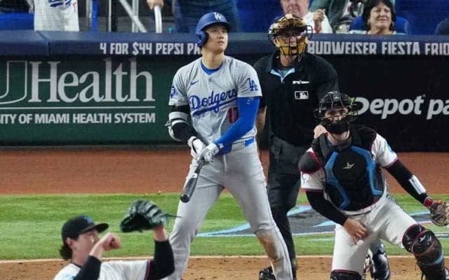 大谷翔平がジャッジを“ごぼう抜き”　1試合で荒稼ぎし「92」、ド軍球団新記録も樹立