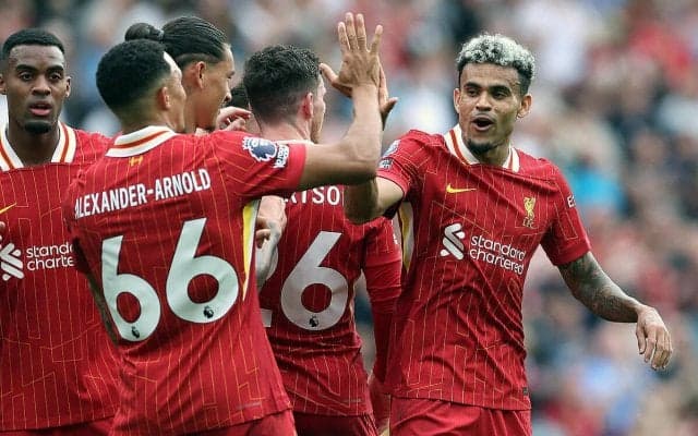 好調ディアス2発に初先発ヌニェスが初ゴール！　遠藤航ベンチ外のリバプールが3発完勝【プレミアリーグ】