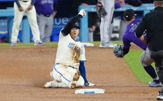 ド軍は優勝M消滅　大谷翔平は1安打1盗塁で「52-53」に…右肘死球でヒヤリ