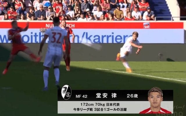 相手GKは唖然＆怒り…堂安律の“ゴール確率３％”スーパーショットが話題沸騰「GKはノーチャンス」「こんなの取れないだろ」