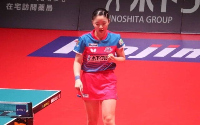 張本美和に芽生える主力の自覚「毎試合毎試合を大事にする」　ダブルス敗戦には反省も、2点起用継続で勝利に貢献【Tリーグ】