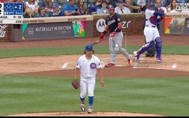 カッコ良すぎる… 今永昇太、奪三振“確信リアクション”が「完全にエース」 空振りした打者が呆然&ドン引き…「これは打てない」