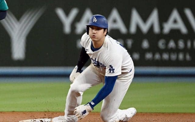大谷翔平がイチローに並ぶ56盗塁　日本選手最多タイ記録に到達　怒濤の33連続失敗なしで盗塁成功率93.3％