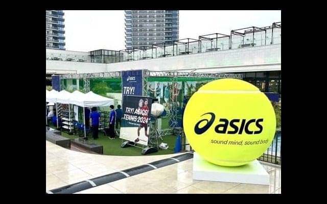  【ASICS】体験型テニスイベントを有明ガーデン（東京）で開催中　「TRY! ASICS! TENNIS 2024～Find your best shoes!～」 
