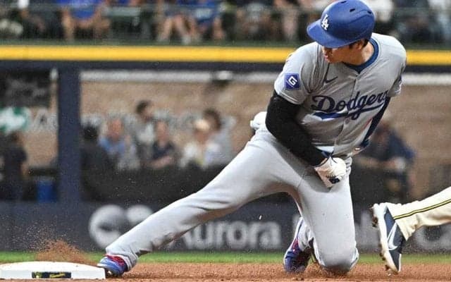 大谷翔平、イチロー氏超えの57盗塁で「53-57」　驚異の34回連続成功…日本選手最多を更新