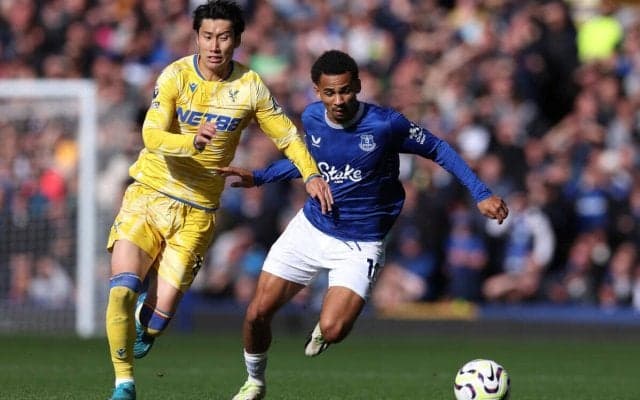 鎌田大地先発のクリスタル・パレスがエバートンとの未勝利対決で逆転負け…【プレミアリーグ】