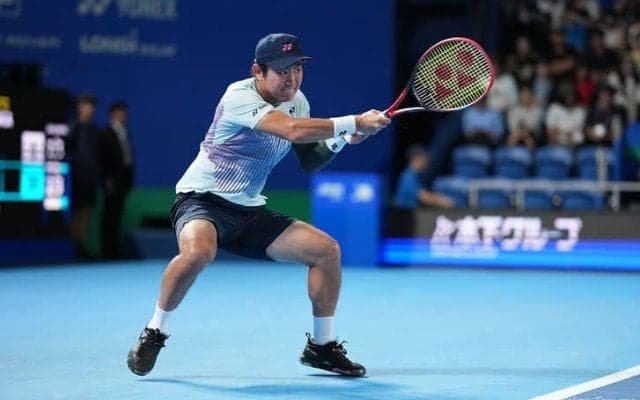 ルーネのプレーに脱帽！西岡良仁は29歳初戦を勝利で飾れず「僕が悪かったというより彼がとても良かった」[木下グループジャパンOP]