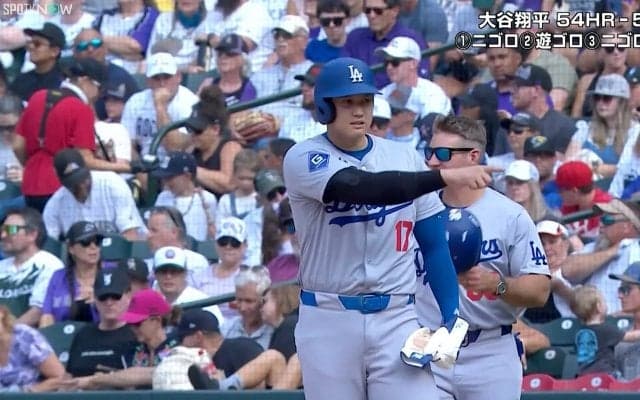 ダブルスチール行くぞ！大谷翔平、史上初「54-59」はベテランへの“指令”で達成 「マジで走った」思わぬ快挙の瞬間が話題沸騰