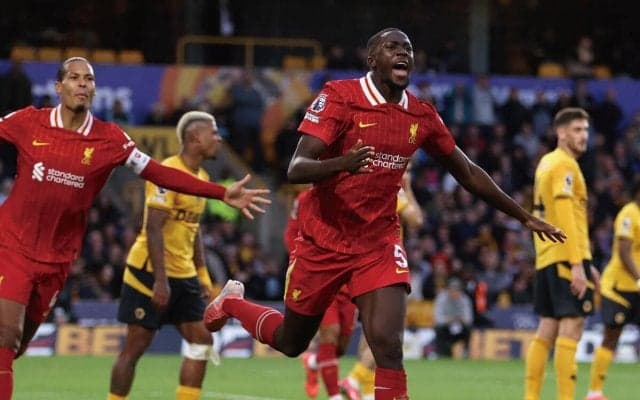 苦しみながらも首位浮上のリバプール…プレミア初得点コナテは覚悟「今後の試合はますます厳しいものに」