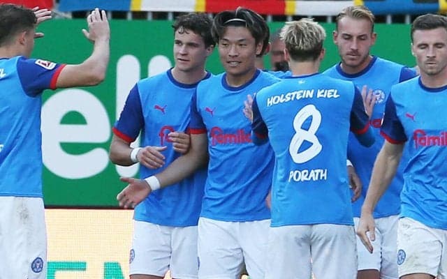 「5試合で4ゴールはすげー！」「お見事過ぎる」キールの町野修斗が2ゴール！ チームの初勝利は遠いものの、2度追いつく活躍「代表でまた見たい！」