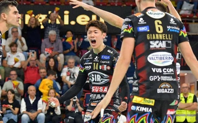 セリエA石川祐希　ペルージャでの開幕戦に勝利