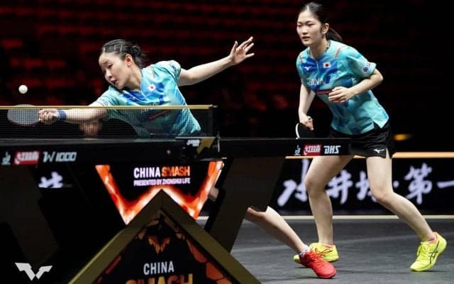 張本美和、木原美悠ペアが“中国の壁”を崩せず敗退　陳幸同、銭天一ペアにストレートで敗れベスト8進出を逃す【チャイナスマッシュ2024】