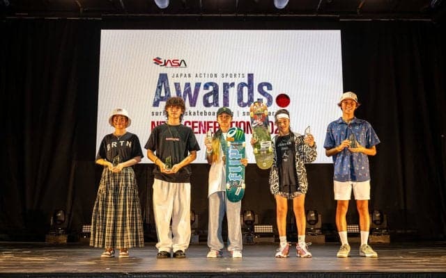 次世代を担うライダーたちを表彰する「JAPAN ACTION SPORTS AWARDS NEXT GENERATION 2024」授賞式