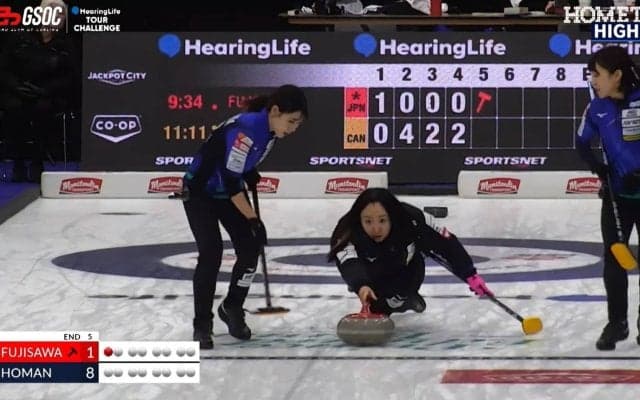 ロコ・ソラーレ、世界ランク1位カナダチームに大敗…グランドスラムTS通算成績は1勝2敗に