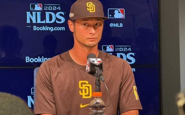 ダルビッシュ、大谷翔平と対戦は「光栄なこと」　地区Sド軍戦へ「勝ちたい思いはある」