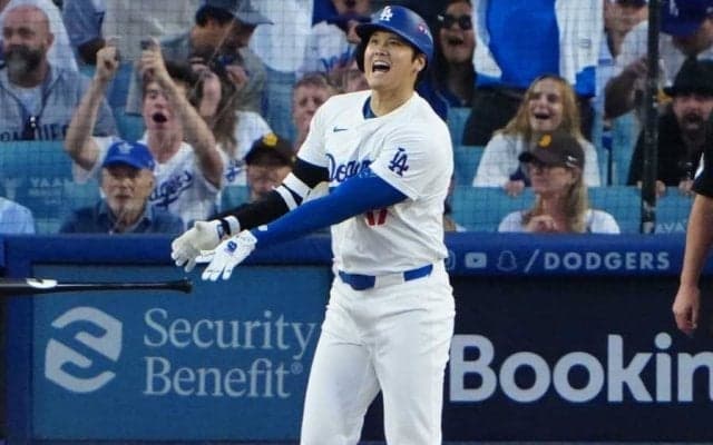 大谷翔平、PO初本塁打を含む2安打3打点　山本由伸3回5失点も…ド軍が逆転勝ちで先勝