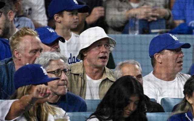 大谷が3ランを放った地区S初戦の”豪華すぎる観客”にネット騒然「まさか、ブラピいたの？」「楽しそう」