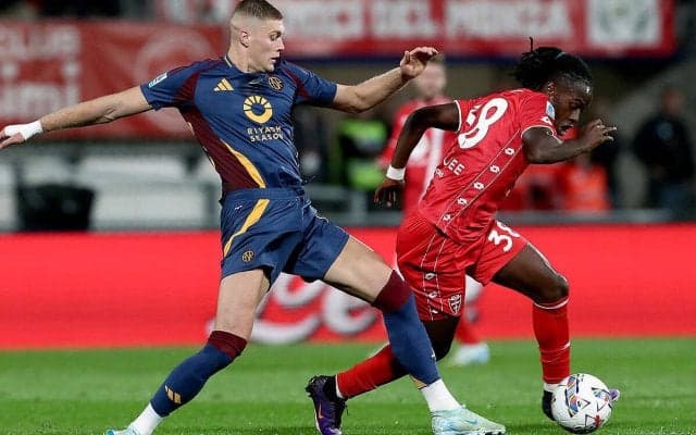 決定力欠いたローマが最下位モンツァ相手に痛恨ドロー…リーグ連勝がストップ【セリエA】