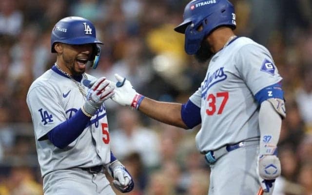 T・ヘルナンデスが追撃の満塁弾！大谷翔平はバット折られながら中前打でお膳立て　地区S第3戦は序盤から乱打戦