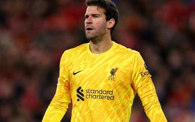 C・パレス戦で負傷のアリソン、復帰は11月下旬か