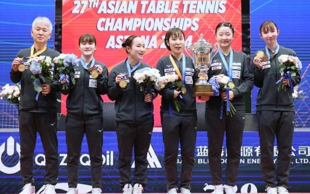 団体金獲得の日本卓球女子にかかるシングルスでの期待　中国の“絶対本命”が棄権、エース早田ひなの復帰＆16歳張本美和に注目【アジア選手権】