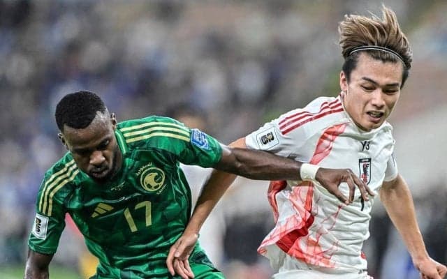 【上田綺世＆小川航基。苦難のサウジ戦で光ったFW陣の現在地(1)】決定機逸もタメを作る仕事で覚醒したエース・上田綺世。「もっとできる」の言葉が示す、着実な成長とは