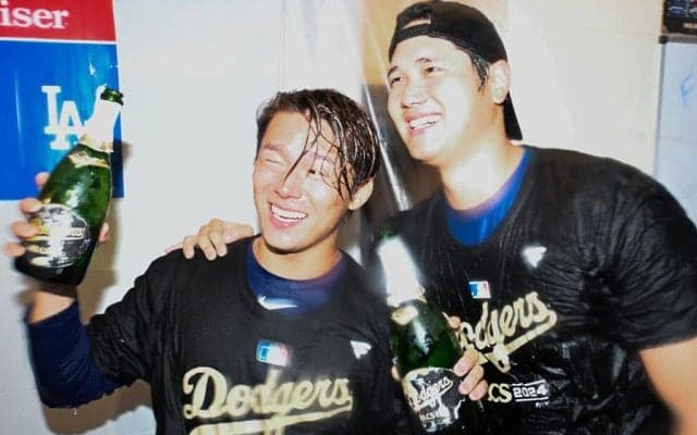 大谷翔平が雄叫び乱入…“悪ガキ”発動　嵐のような7秒間、X衝撃「めちゃくちゃ悪そうな顔」