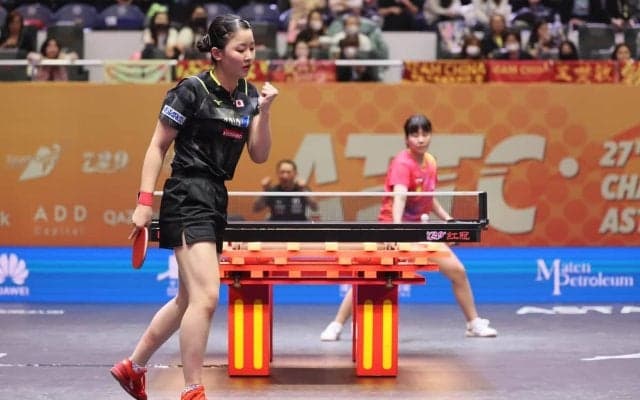 快進撃の張本美和にかかる三冠獲得への可能性　中国選手に圧巻の3連勝、木原美悠とのダブルスでも4強入りで金メダル奪取に期待【アジア選手権】