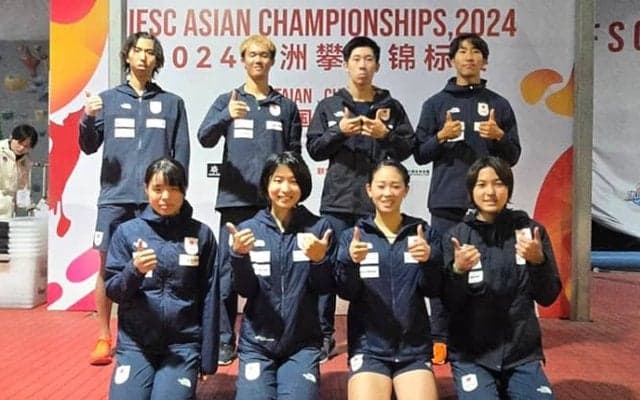 スピード日本勢はメダルに届かず　河上史佳の女子7位、竹中翔の男子8位が最高【クライミングアジア選手権2024】