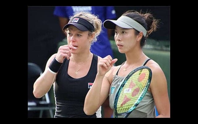 柴原瑛菜組 ジャパンOP初戦突破