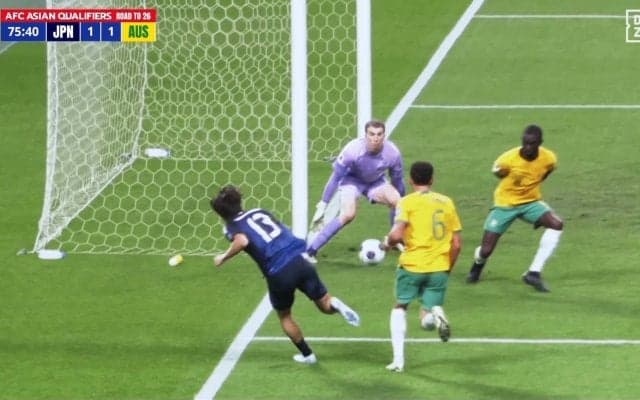 「ステップうますぎる」中村敬斗が日本代表を救う！ オーストラリア戦で超絶ドリブルから同点ゴール演出「ナイスオウンゴール返し」