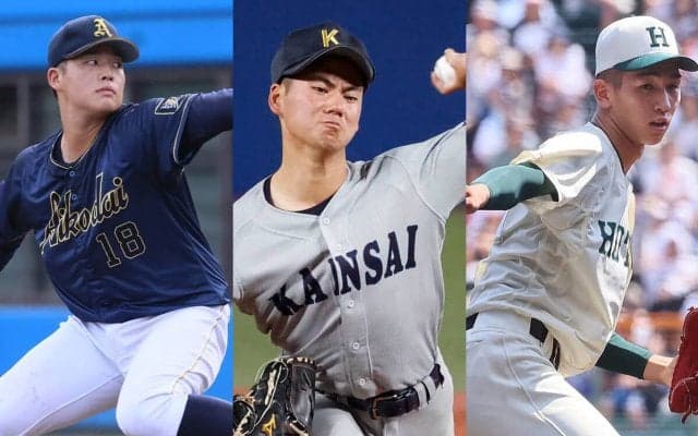 【ドラフト2024】上位候補の投手を名物記者が熱く語り合う。「異次元」と称した大学左腕は？　大型投手揃う高校生たちにも注目