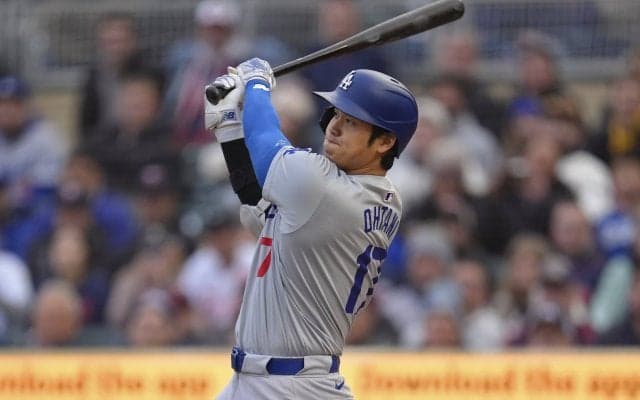 大谷翔平、ポストシーズン3号先頭打者アーチ！WS進出を手繰り寄せる190キロ超高速弾 松井秀喜に次いで日本人単独2位