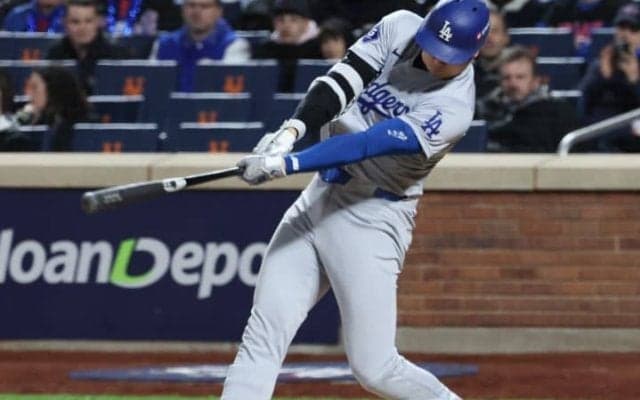大谷翔平、190キロの弾丸先制ソロでPS“史上初”を記録　驚愕の打球速度3度マーク　走者なしでも関係ない