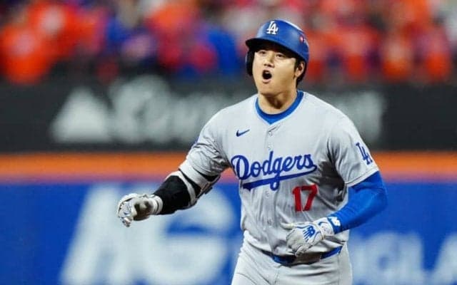 「別次元にいるような人だ」大谷翔平、初回のPO3号先頭打者弾→3打席連続四球→6回ベッツ2ラン　走者なしでもチームに貢献
