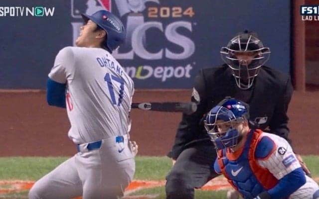 大谷翔平に何が起きた…？ 危険すぎる“アクシデント”発生「叫んだぞ」 “打球直撃シーン”に球場騒然