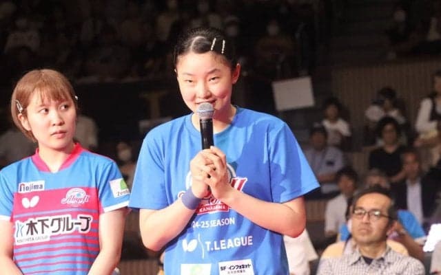 開幕5連勝に貢献の張本美和「大事な1点になると分かっていた」　木原美悠、長﨑美柚ら躍動で日本生命に3－1勝利【Tリーグ】