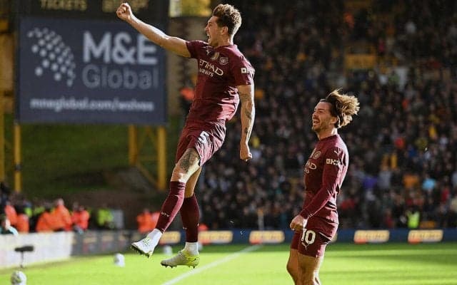 シティが物議醸すストーンズの劇的後半AT弾でウルブス撃破！　苦しみながらも2連勝で暫定首位に【プレミアリーグ】