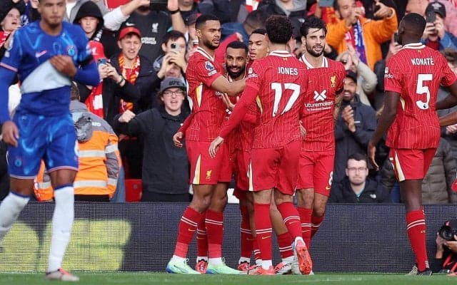 リバプールが好調チェルシー撃破で4連勝＆首位キープ！　エースのサラーが芸術アシストなど1G1A【プレミアリーグ】